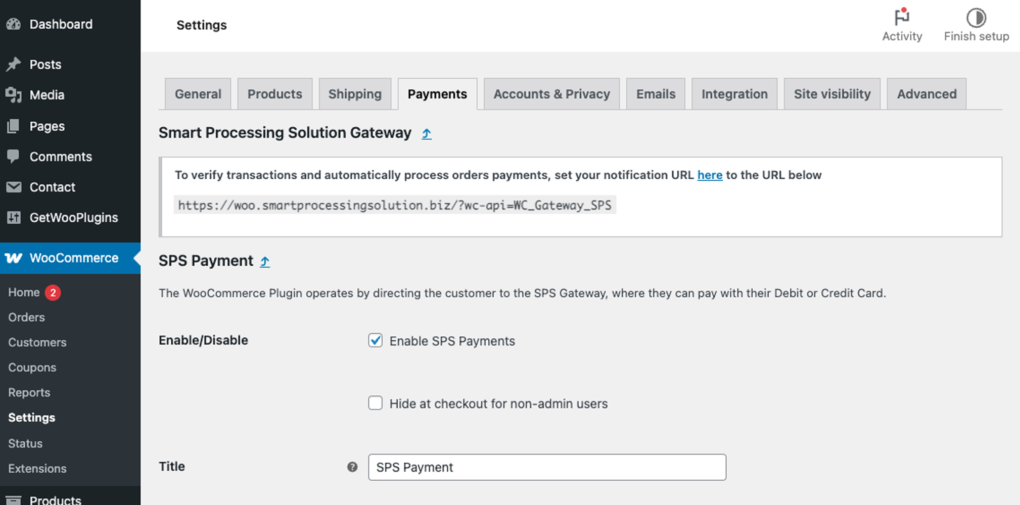 WooCommerce Basic Settings
